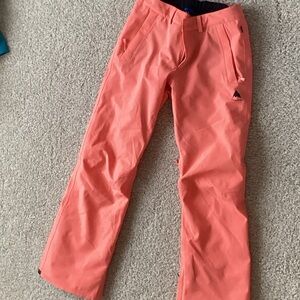 Waterproof Burton Ski Pants Coral